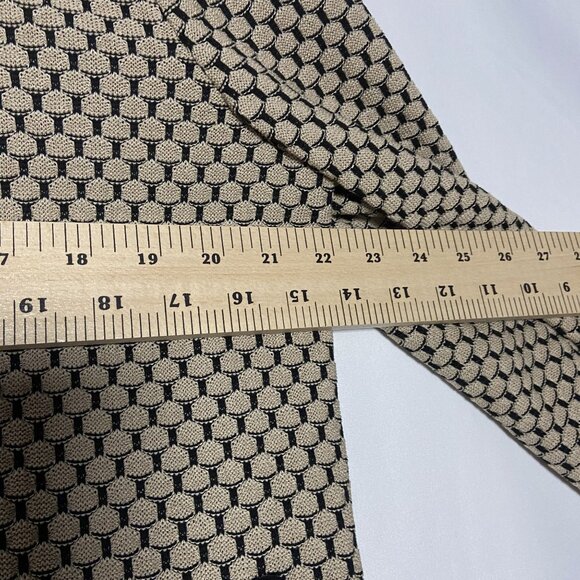 Ming Wang Womens Medium Beige & Black Textured Knit Open Front Jacket - Picture 12 of 15